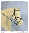 Figure 8 bridle for model horses made by Jana Skybova